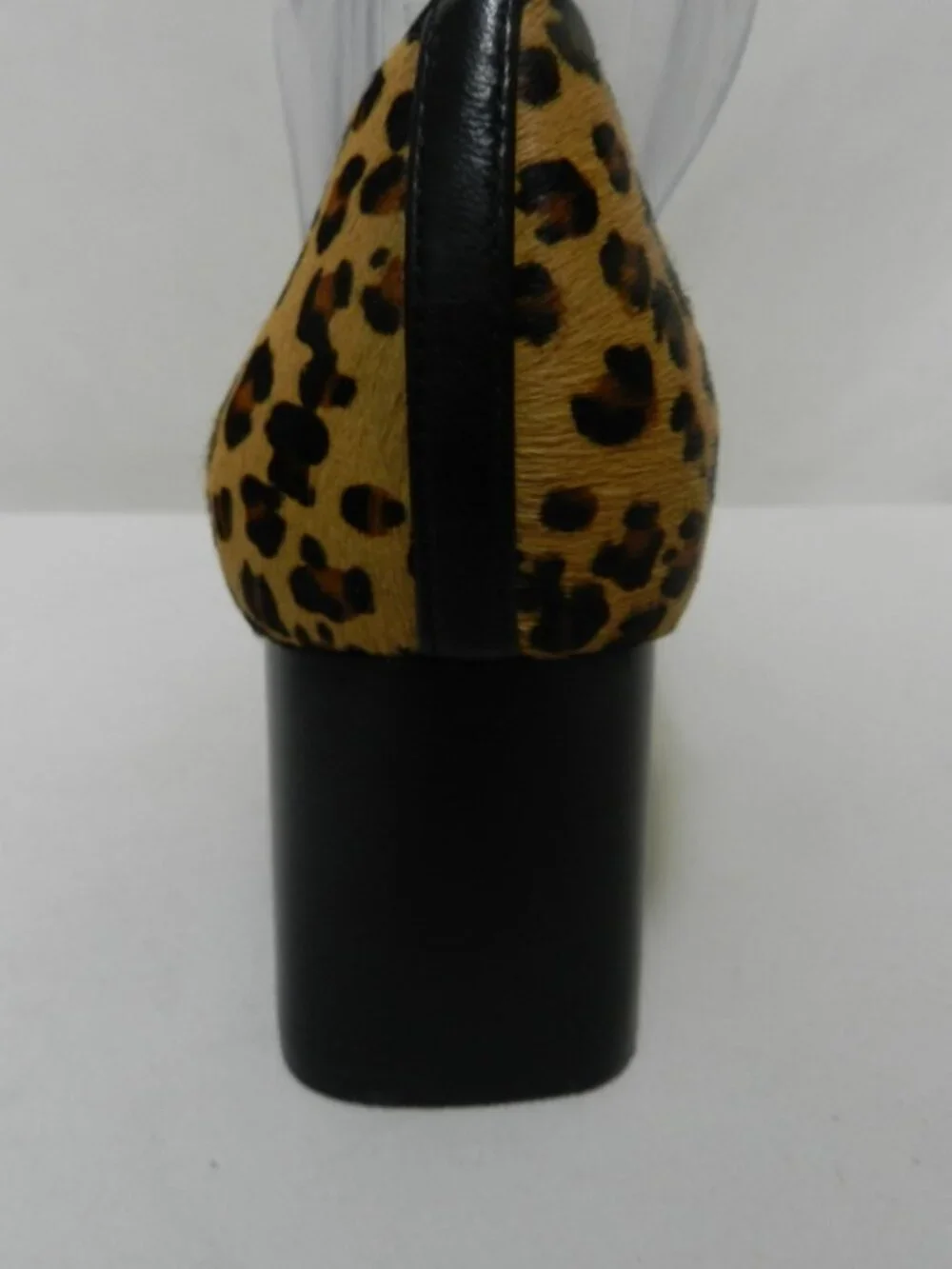 Via Spiga pony hair fur leather animal leopard block heels pumps NEW Size Sz 8